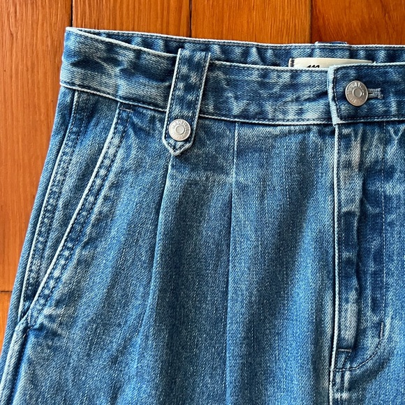 NWT - Madewell Denim Pleated Mini Skirt in Upton Wash - Size 25 - Picture 8 of 8